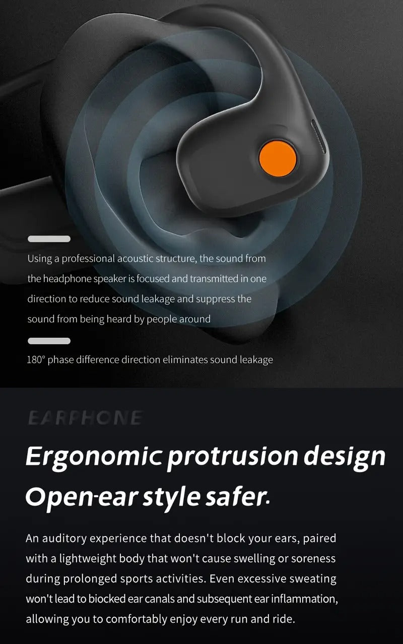 NNETM Air Conduction Headphones ENC Dual Mic Wireless