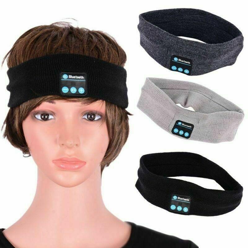 Wireless Bluetooth Headband Earphone Stereo Sport Headphone Headset Sleep New